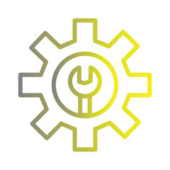 Gear Industry Tools Gradient Icon
