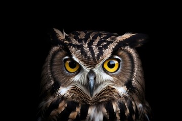 Obraz premium Close up of an owl's face