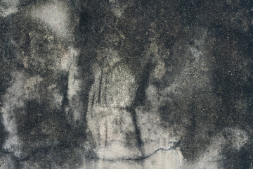 Water damaged wall in an old house. Water damage building interior. dirty wall texture background