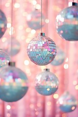 An ornate sphere of sparkling light hangs from the ceiling, illuminating the room with a festive spirit that celebrates the joy of christmas