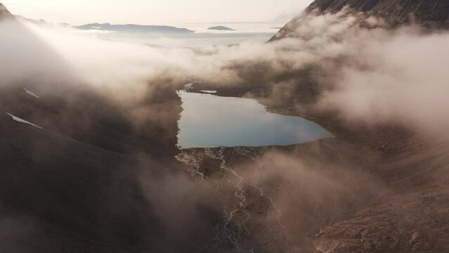 The Blue Lake is a gem in the Lyngen Alps