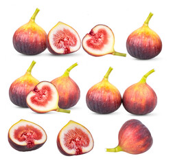 Fresh figs isolated on  transparent png
