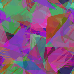 Abstract layered pattern. Vector seamless pattern