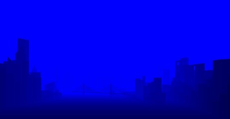 Obraz premium City skyline sketch drawing 3d illustration 3d rendering