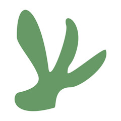 Algae plant abstract vector element