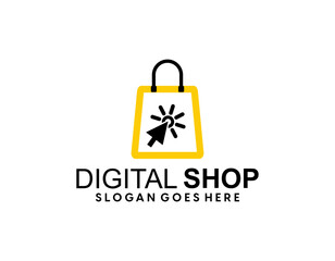 Online Shop Logo designs Template. Illustration vector graphic of shopping cart and shop bag combination logo design concept. Perfect for Ecommerce, sale, discount or store web element. Company emblem