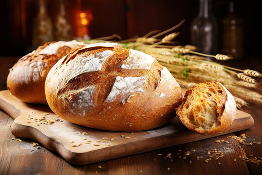 Photo of fresh, fragrant, delicious bread