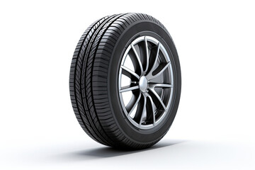 Obraz premium A tire shine on a white background