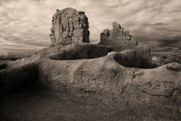 Casa Grande National Monument Infrared Sepia Tone