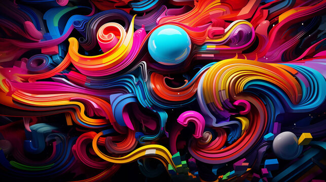 Colorful Vibrant Abstract Background