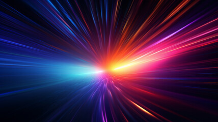 Obraz premium Abstract background of colorful lights and movement.