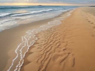 beach sand (landscape beach sand and sea calmly) 