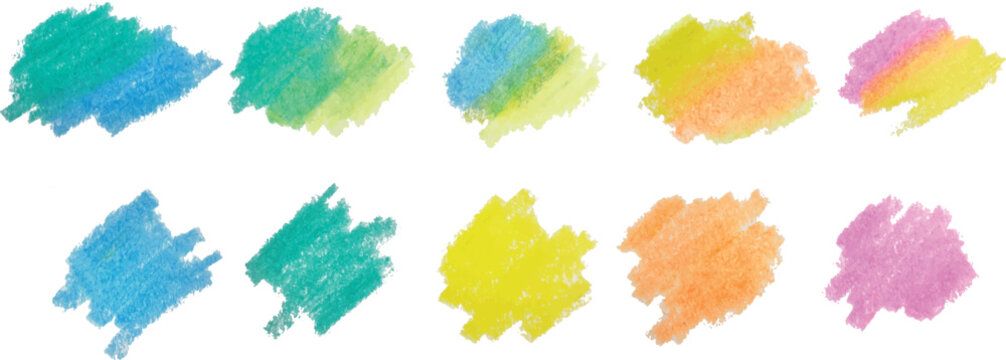 crayon brush colorful art paint