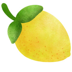Lemon on white background