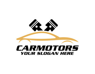 Fototapeta premium sport car logo template, Perfect logo for business related to automotive industry