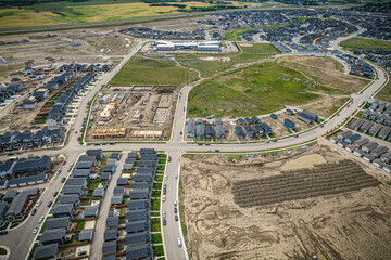 Skyward Gaze Over Rosewood, Saskatoon, Saskatchewan