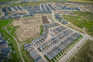 Skyward Gaze Over Rosewood, Saskatoon, Saskatchewan