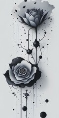 "Obsidian Noir: Captivating Black Rose for Adobe Stock - Unveiling the Enigmatic Beauty of Dark Florals!"