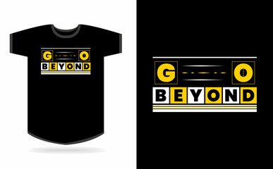 Go beyond typography t-shirt design