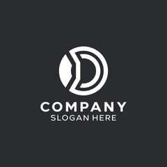 Letter D Simple Monogram Logo