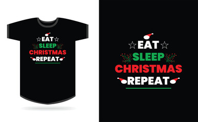 Happy Merry Christmas typography t-shirt design