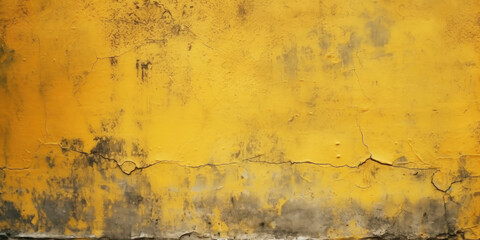 Texture of old yellow vintage wall of industrial factory