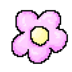 Fototapeta premium purple flower pixel