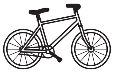 Bicycle. linear icon. Line with editable stroke, Bike Icon Vector Logo Illustration Design