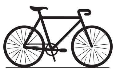 Bicycle. linear icon. Line with editable stroke, Bike Icon Vector Logo Illustration Design