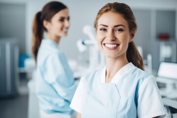 portrait of female doctor in hospital