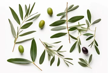 Gordijnen branch with olives © Master-L