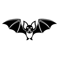 Flying bat icon vector on trendy style for design and print