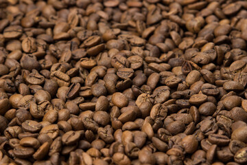 Coffee beans full screen as background