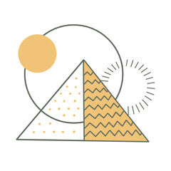 Memphis Geometric Shape