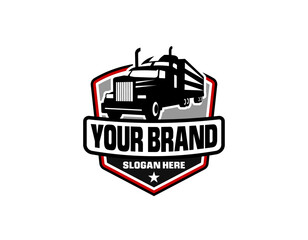 Fototapeta premium Logistic delivery, express fast shipping logo design template