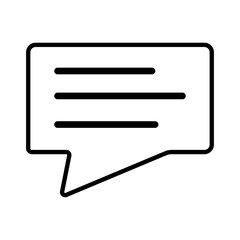 Dialogue balloon sticker silhouette. Chat icon, Communication Line Icon, Communication Line Icon