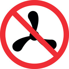 No motor boats sign. Forbidden signs and symbols.