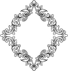 Luxury Frame Ornament Wedding Decoration