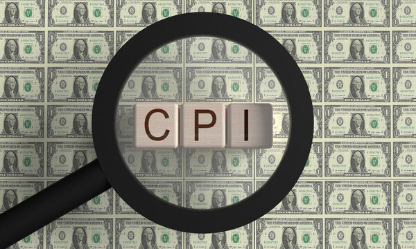 cpi black cube wooden text magnifying glass magnifying glass money symbol cpi Core Consumer Price Index currency index consumer rate debt wealth crisis budget cash inflation budget rate cost trade 