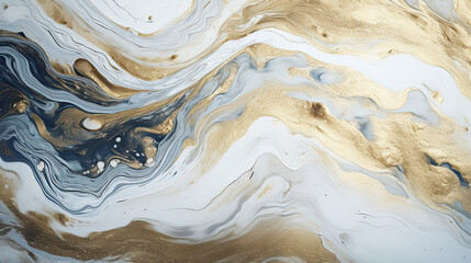 Abstract marble swirl patterns enriched with metallic accents, merge luxury with creativity