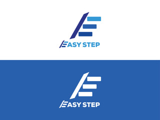 e modern letter  logo design