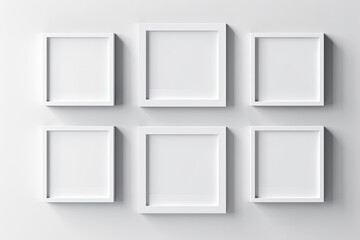 White frame near white wall