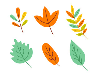 Free vector hand drawn autumn leaves