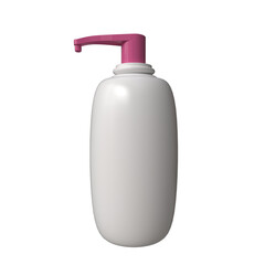 Fototapeta premium Realistic 3d cosmetic blank pump bottle for mockup and design, liquid container design