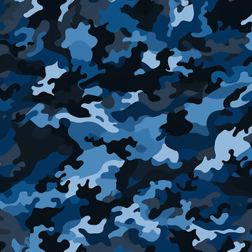 blue camouflage pattern