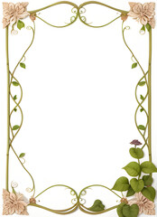 Fototapeta premium Vines Frame Border