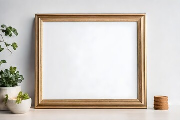 frame on wooden wall 4k Ultra Hd High Quality