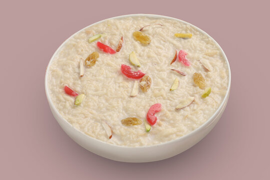 Delicious homemade semai, vermicelli kheer, khir, mithai