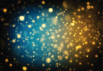 background of abstract glitter lights. blue, gold and black. de focused.