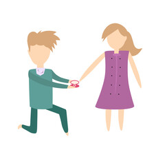 valentine's day cute couple characters